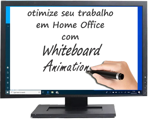 Whiteboard animation para otimizar o trabalho em home office
