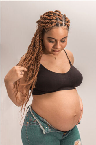 fotografia gestante casual